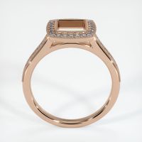 18K Rose Gold Pave Ring Setting Image