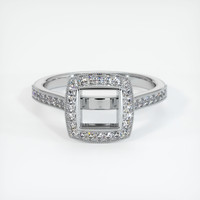 Silver Pave Ring Setting Image
