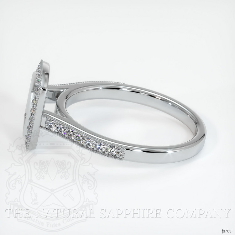 18K White Gold Pave Ring Setting