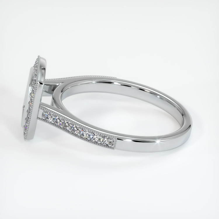18K White Gold Pave Ring Setting