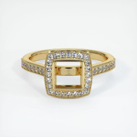 10K Yellow Gold Pave Ring Setting Image