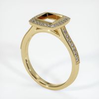 14K Yellow Gold Pave Ring Setting Video