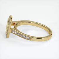 14K Yellow Gold Pave Ring Setting Image