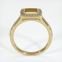 14K Yellow Gold Pave Ring Setting Image