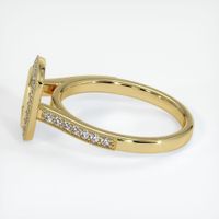 18K Yellow Gold Pave Ring Setting Image