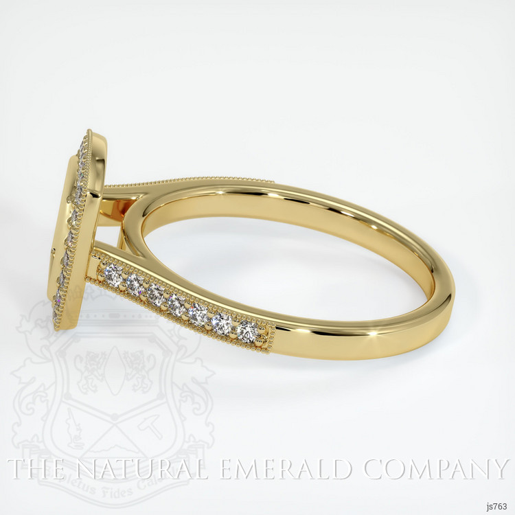 18K Yellow Gold Pave Ring Setting