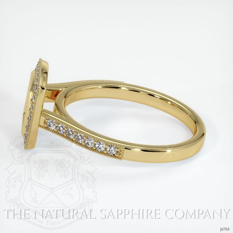 18K Yellow Gold Pave Ring Setting