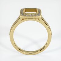 18K Yellow Gold Pave Ring Setting Image