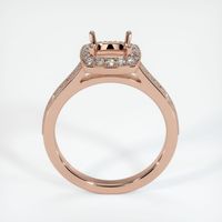 14K Rose Gold Pave Ring Setting Image