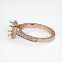 18K Rose Gold Pave Ring Setting Image