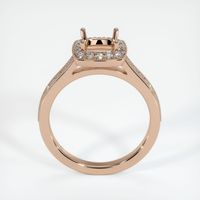18K Rose Gold Pave Ring Setting Image