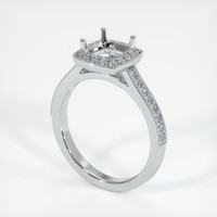 10K White Gold Pave Ring Setting Video