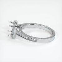 14K White Gold Pave Ring Setting Image
