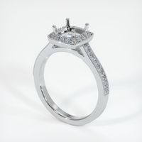 18K White Gold Pave Ring Setting Video