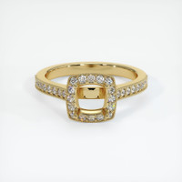10K Yellow Gold Pave Ring Setting Image