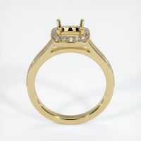 14K Yellow Gold Pave Ring Setting Image