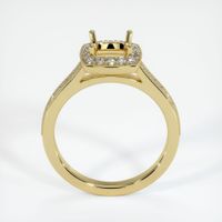 18K Yellow Gold Pave Ring Setting Image