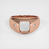 14K Rose Gold Men's Ring Setting Image