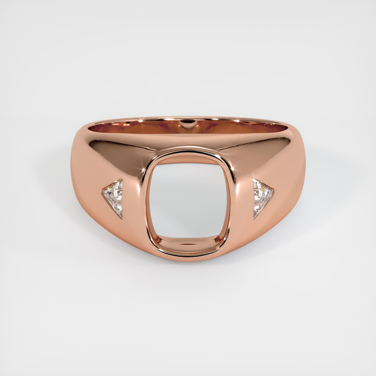 14K Rose Gold Men's Ring Setting