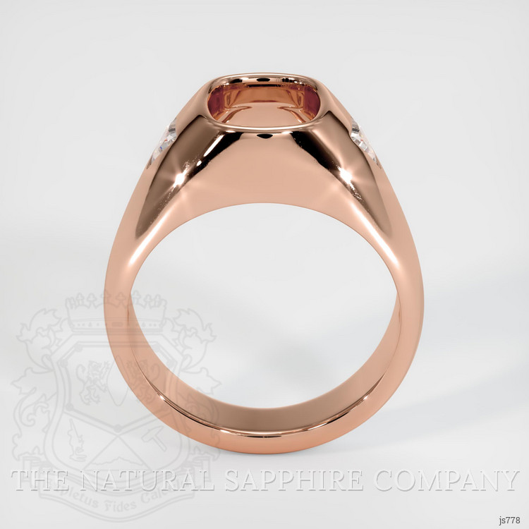 14K Rose Gold Men's Ring Setting