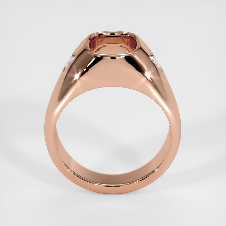 14K Rose Gold Men's Ring Setting