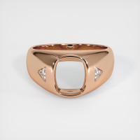 18K Rose Gold Men's Ring Setting Image