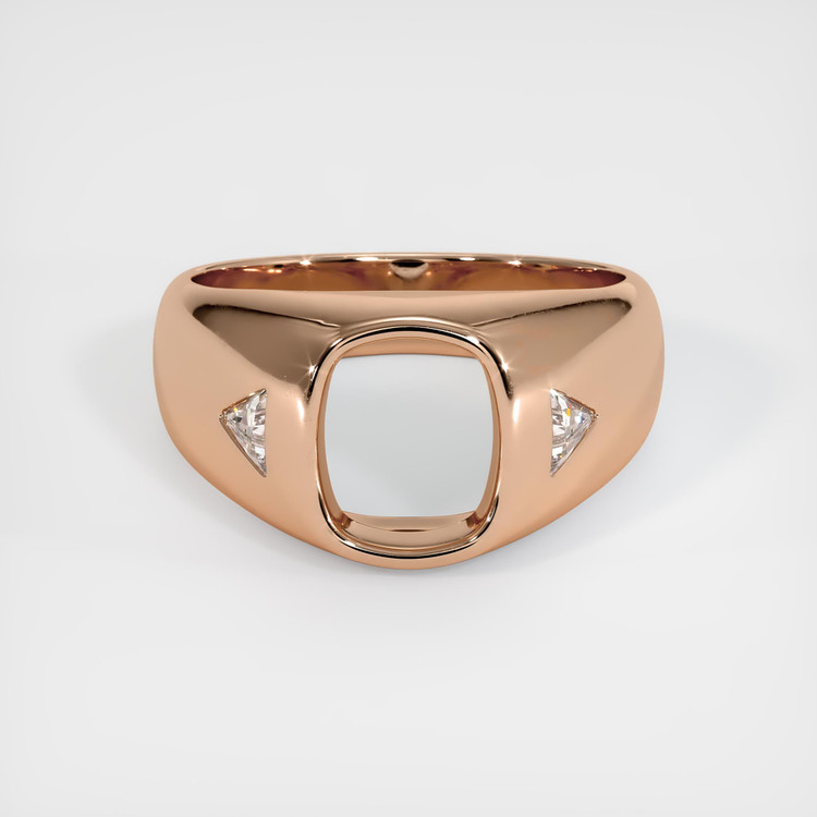 18K Rose Gold Men's Ring Setting