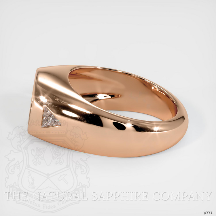 18K Rose Gold Men's Ring Setting
