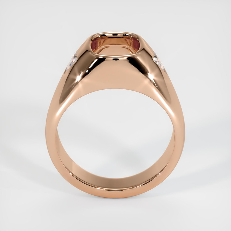 18K Rose Gold Men's Ring Setting