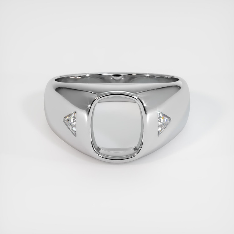 14K White Gold Men's Ring Setting