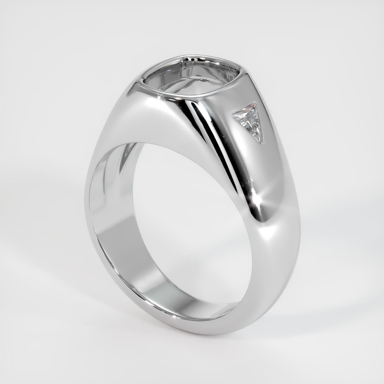18K White Gold Men's Ring Setting