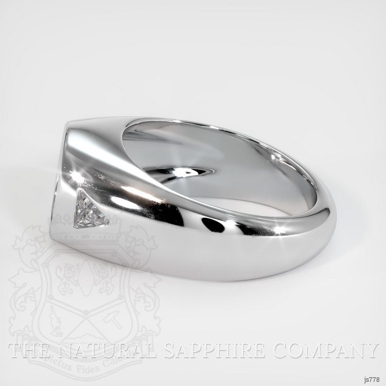 18K White Gold Men's Ring Setting