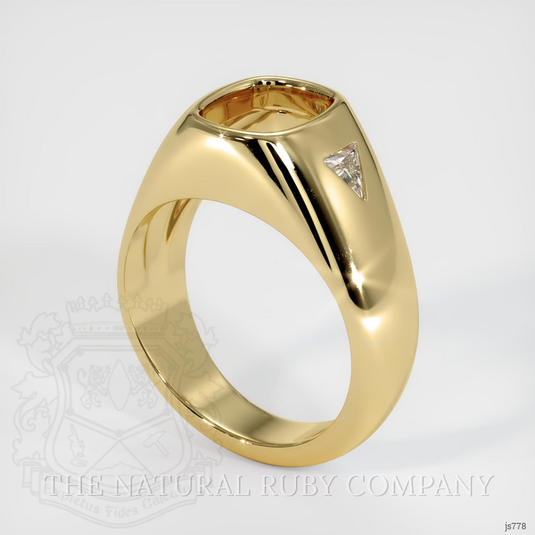 14K Yellow Gold Men's Ring Setting