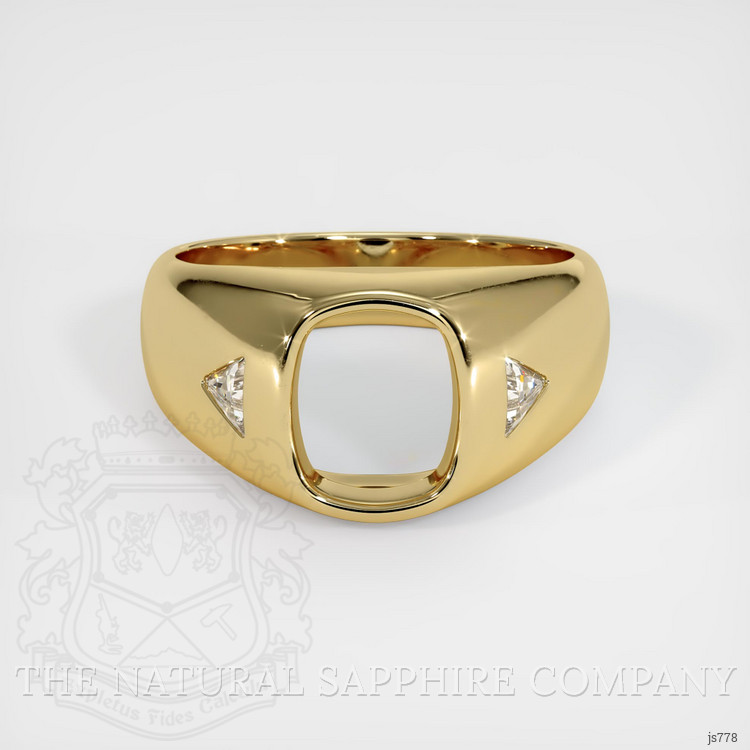 14K Yellow Gold Men's Ring Setting