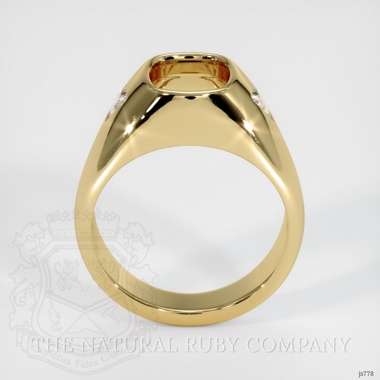 14K Yellow Gold Men's Ring Setting