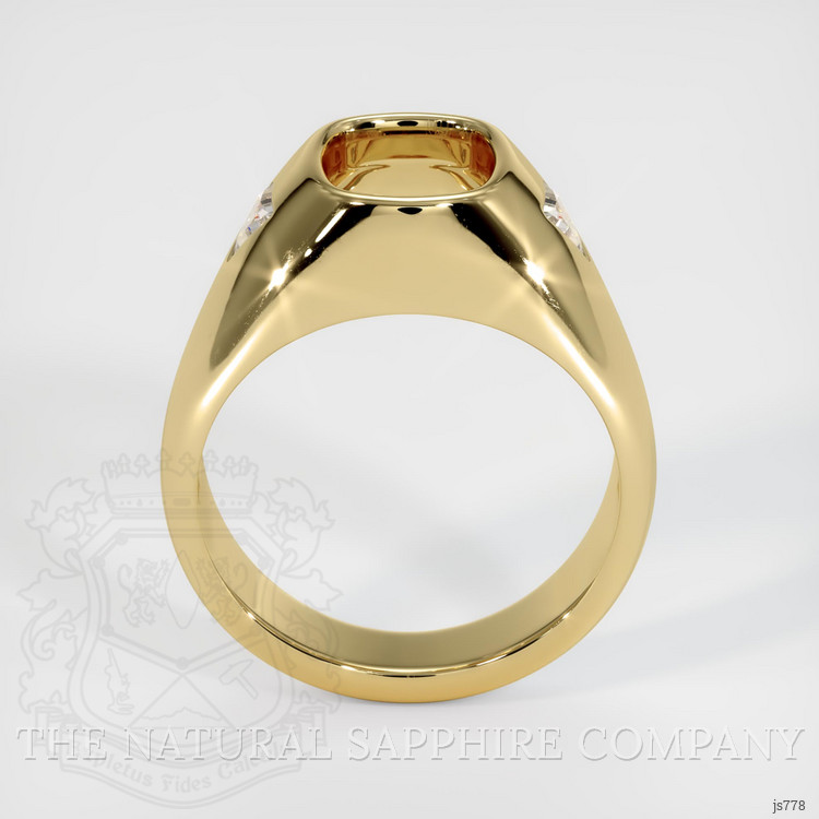 14K Yellow Gold Men's Ring Setting