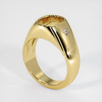 18K Yellow Gold Men's Ring Setting Video