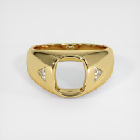 18K Yellow Gold Men's Ring Setting Image