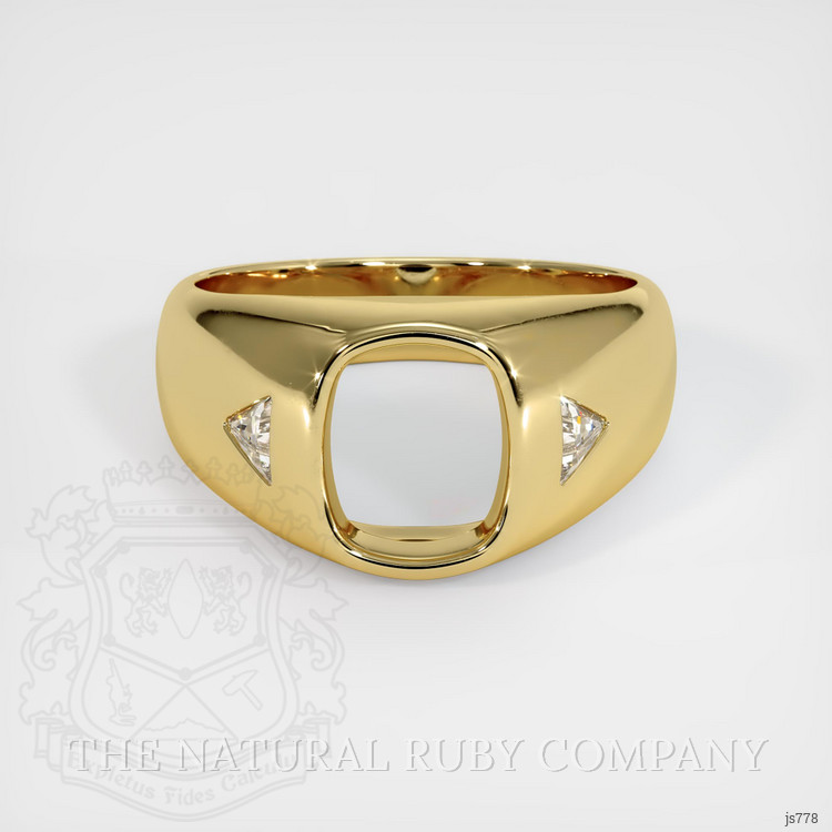 18K Yellow Gold Men's Ring Setting