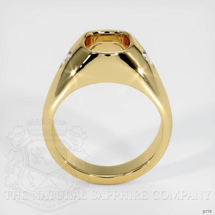 18K Yellow Gold Men's Ring Setting