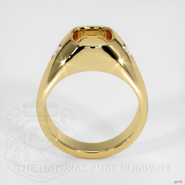18K Yellow Gold Men's Ring Setting