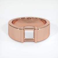 14K Rose Gold Men's Ring Setting Image
