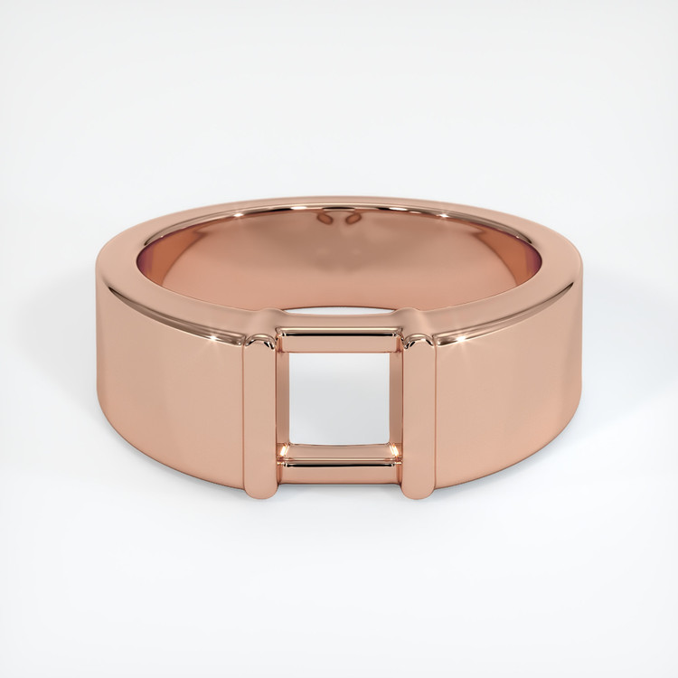 14K Rose Gold Men's Ring Setting