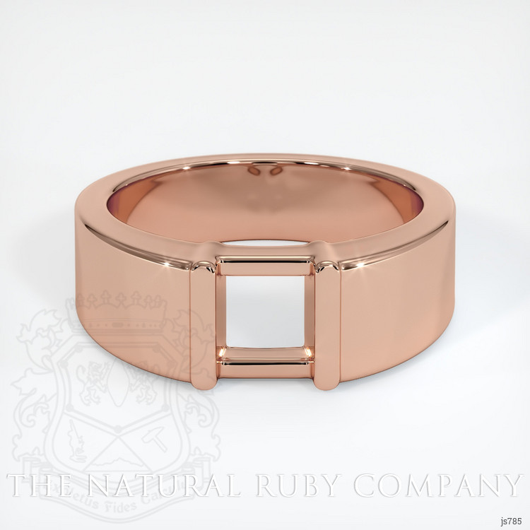 14K Rose Gold Men's Ring Setting