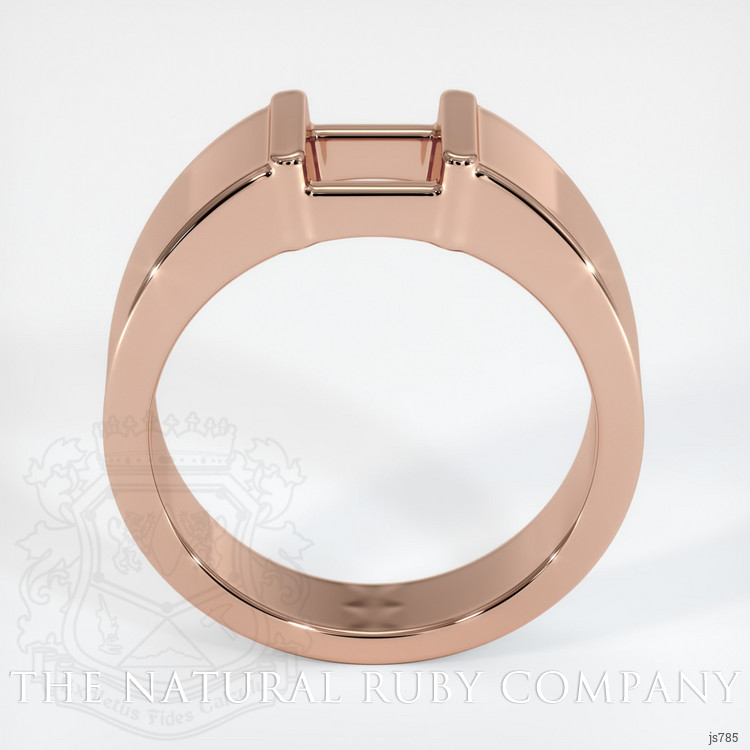 14K Rose Gold Men's Ring Setting