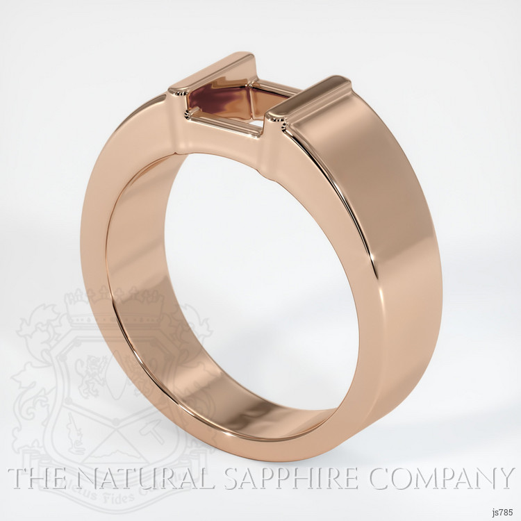 18K Rose Gold Men's Ring Setting