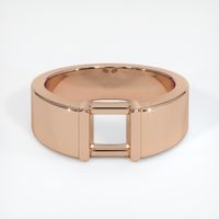 18K Rose Gold Men's Ring Setting Image