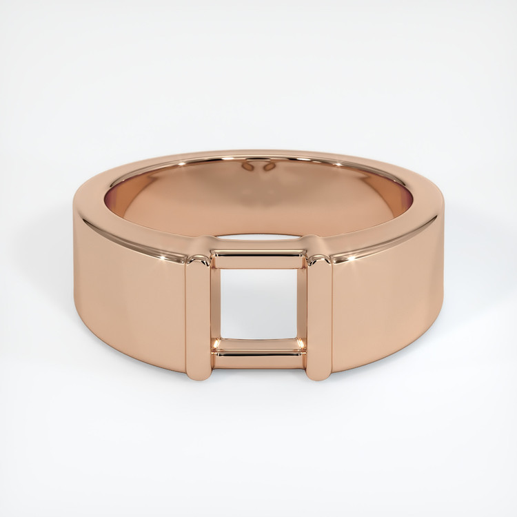 18K Rose Gold Men's Ring Setting