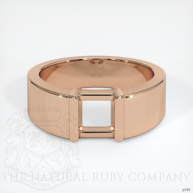 18K Rose Gold Men's Ring Setting