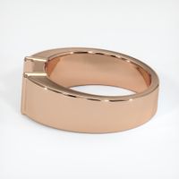 18K Rose Gold Men's Ring Setting Image